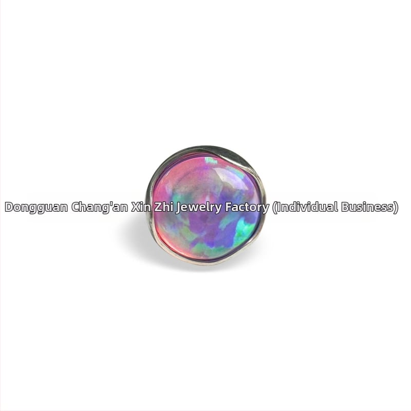 Lūpų nagai – Geometrinis titanas su opalo kristalais, komplekte su akmenimis