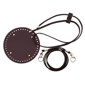 Set accesorii PU pentru geantă bucket: trei piese – șnur de strângere, placă de fund, curea de umăr