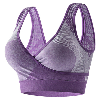 Integrēts neilona sporta krūšturis, 3/4 krūšu kauss, vidēji veidots kauss, bez stieples, fiksētas plecu siksnas