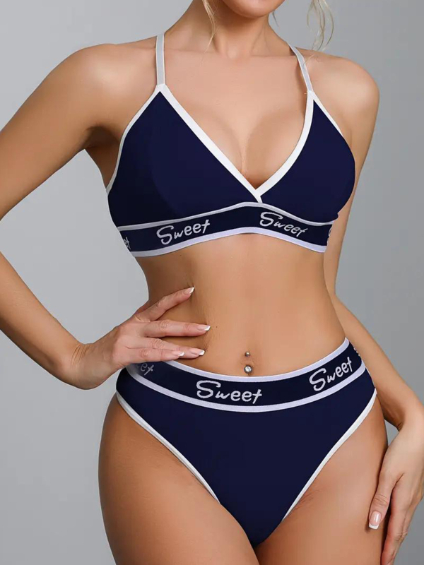 Pamut sportmelltartó és bugyiszett, 3/4 kosár, vékony formázott kosarak, fémsínnel és rögzített dupla vállpántok