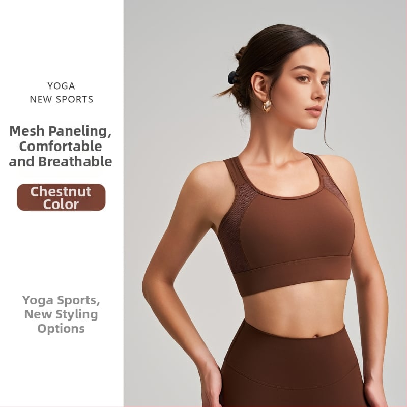 Sieviešu sporta krūšturis ar krūšu spilventiņu, galvenais audums neilons 75%, pildījums spandekss 25%, pilns kauss, vidējā kausa forma, elpojoša mugura ar sietu