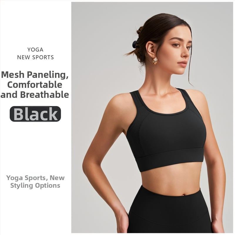 Sieviešu sporta krūšturis ar krūšu spilventiņu, galvenais audums neilons 75%, pildījums spandekss 25%, pilns kauss, vidējā kausa forma, elpojoša mugura ar sietu