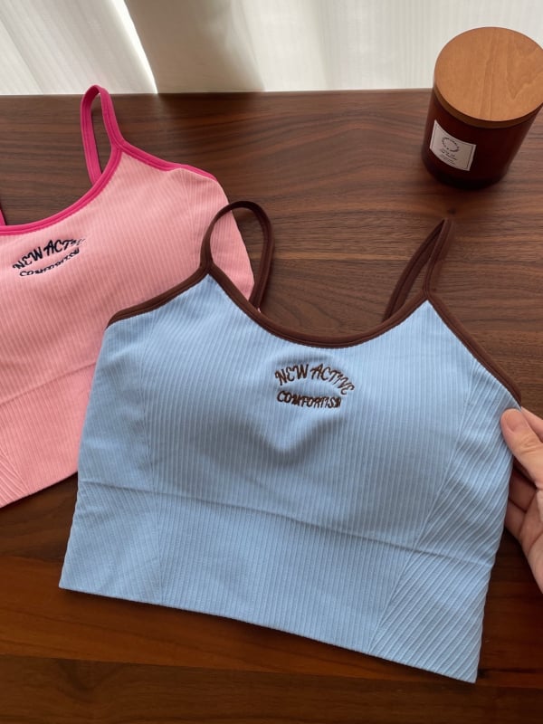 All-in-One sieviešu sporta krūšturis ar U- atpakaļu, pilnībā pārklājošas krūzes, plānas formētas krūzes, ieliktnes dizains, fiksēti dubulti siksnas, 92% neilons / 8% elastāns