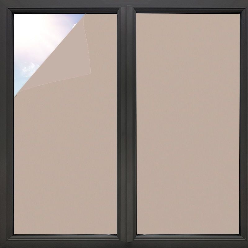 Logu privātuma folija – PVC, pašlīmējoša, privātums, gaismas bloķēšana, siltuma izolācija