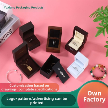 Audinio juvelyrinė dėžutė žiedų įpakavimui, individualizuota, prekinis ženklas Yuxiang