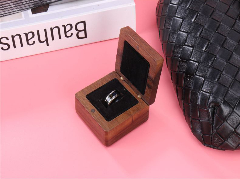 Audinio juvelyrinė dėžutė žiedų įpakavimui, individualizuota, prekinis ženklas Yuxiang