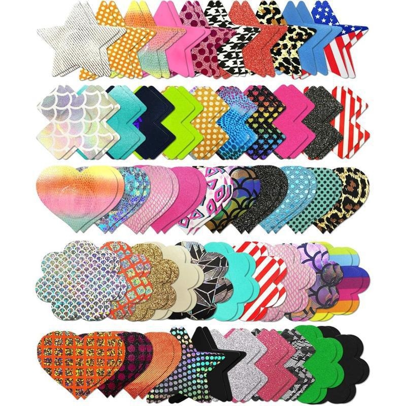 Glitter Pasties Nipple Covers – Mežģīne, Parastā biezums, Funkcija: Cits