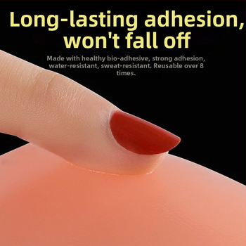 Silikona krūšu uzlīme - ultra plāna, nemanāma, apaļa areola, mežģīne