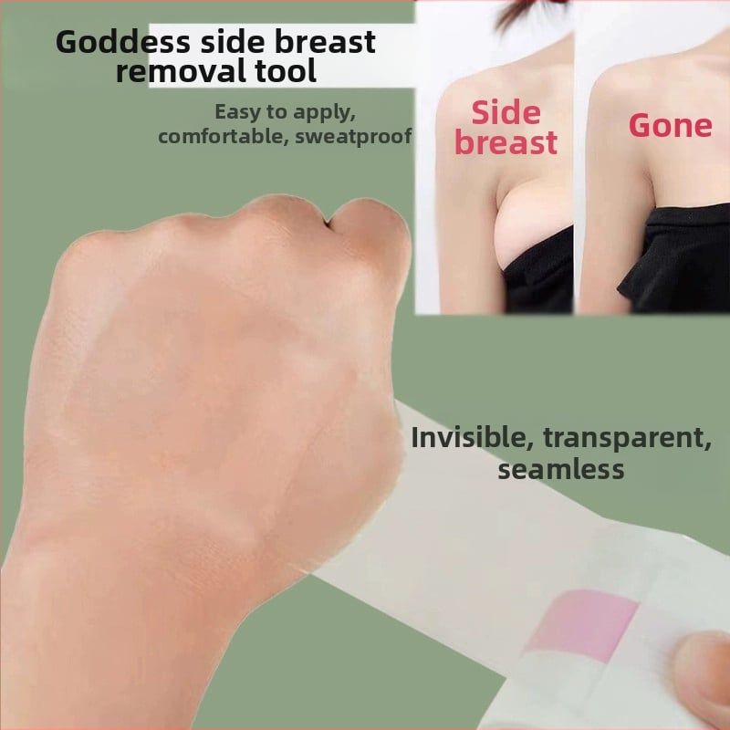 Silikona krūšu pacēlāja plāksteri – ultra plāni, neredzami, elpojoši, ar ziedu formas spraudziem, formējoša lente