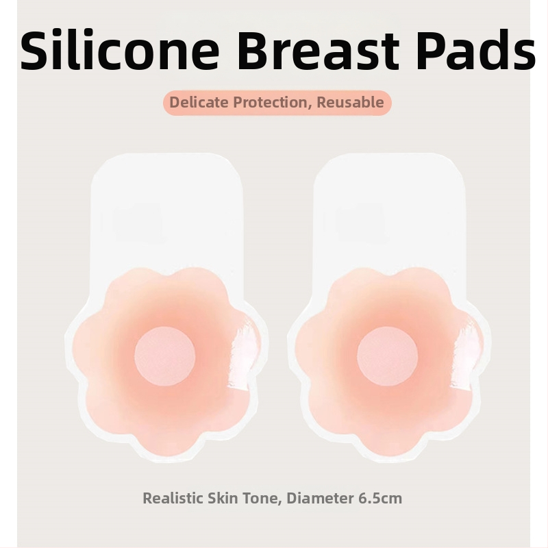Silikona krūšu pacēlāja plāksteri – ultra plāni, neredzami, elpojoši, ar ziedu formas spraudziem, formējoša lente