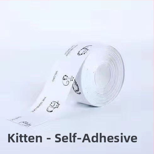 PVC самозалепващ водоустойчив кант за фуги в кухнята и банята – модерен минималистичен стил, за пропуски около газова плита, мивка и тоалетна