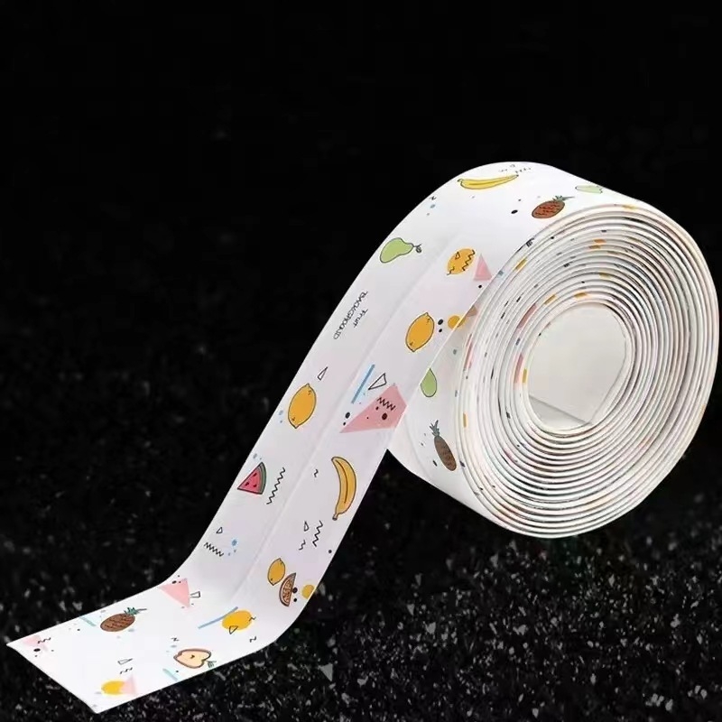 PVC самозалепващ водоустойчив кант за фуги в кухнята и банята – модерен минималистичен стил, за пропуски около газова плита, мивка и тоалетна