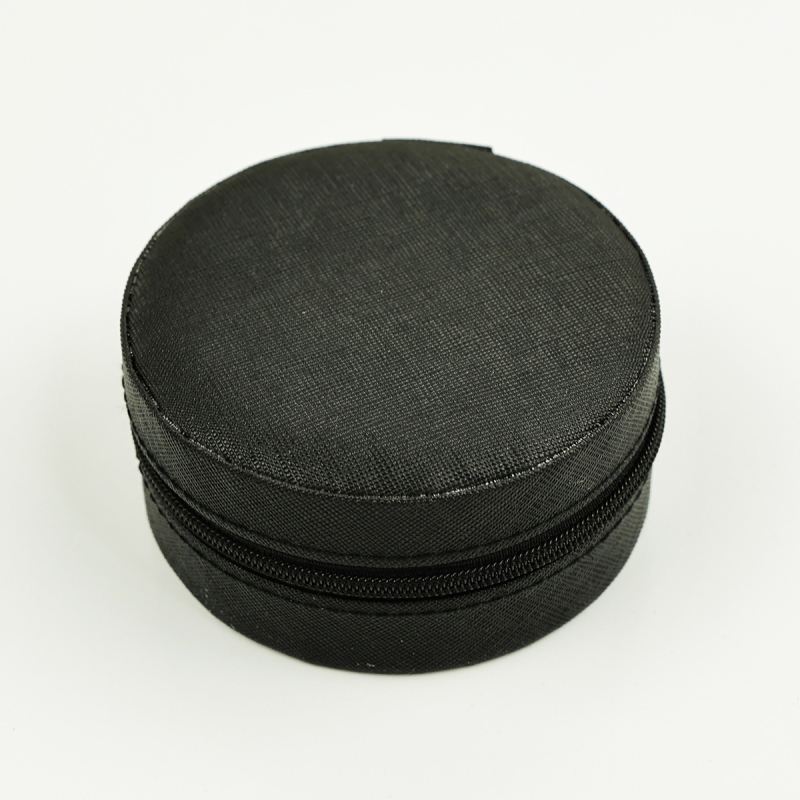 Apvali vieno sluoksnio juvelyrinių dėžutė, nešiojamas kelioninis įpakavimas auskaroms, Cortical medžiaga