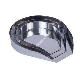 Roostevabast terasest traditsioonilise hiina meditsiini anum, ovaalne kujuga, apteekidele ja kliinikutele