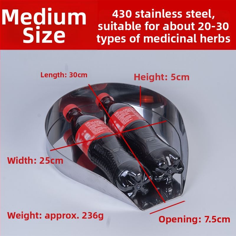 Roostevabast terasest traditsioonilise hiina meditsiini anum, ovaalne kujuga, apteekidele ja kliinikutele