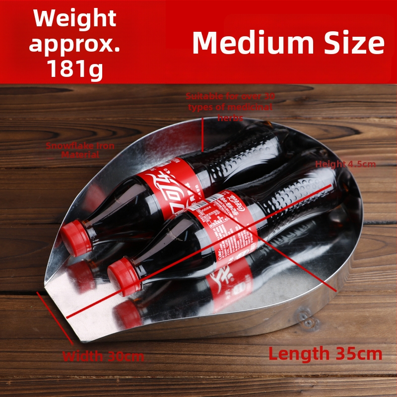 Roostevabast terasest traditsioonilise hiina meditsiini anum, ovaalne kujuga, apteekidele ja kliinikutele