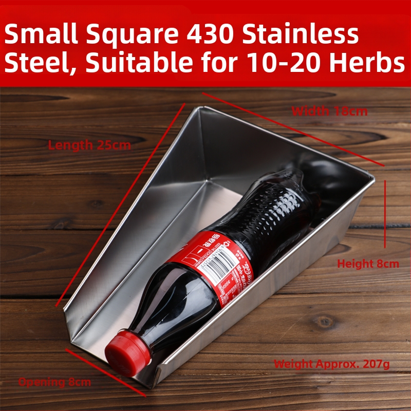 Roostevabast terasest traditsioonilise hiina meditsiini anum, ovaalne kujuga, apteekidele ja kliinikutele