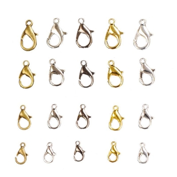 Set 302 lobster kopča za nakit — kopče za lančiće, kopče za privjeske, klizne kopče, konektori za narukvice, DIY dodaci za perle