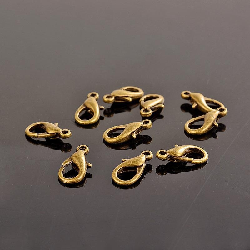 Set 302 lobster kopča za nakit — kopče za lančiće, kopče za privjeske, klizne kopče, konektori za narukvice, DIY dodaci za perle