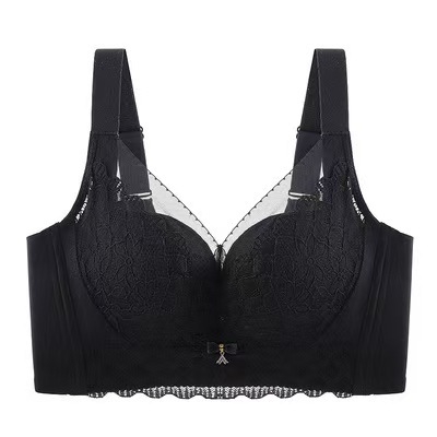 Čipkasti push-up grudnjak za male grudi, podesivo podizanje i bočno oblikovanje, protiv opuštanja, košarice 3/4
