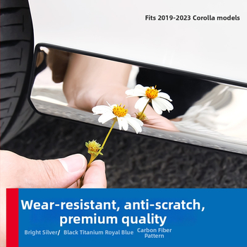 Toyota Corolla 2019–2024 jaoks: esikaitseraiba, nurga kaitse, udutuled dekoratiivne joon; ei ühildu sportversiooniga.