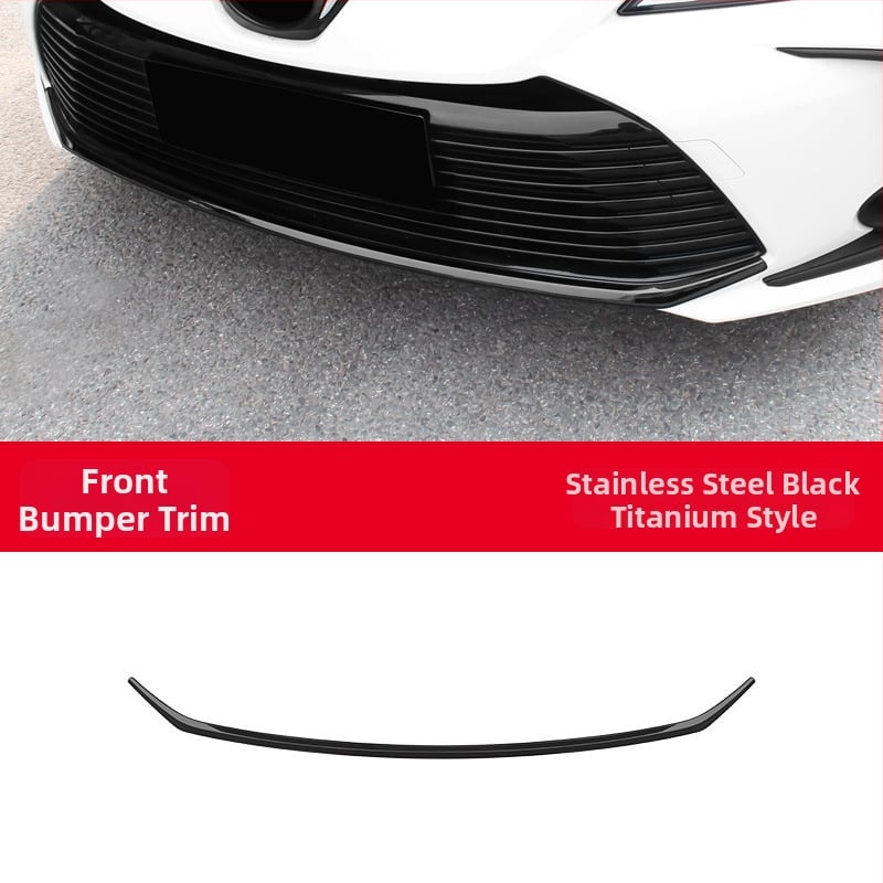 Toyota Corolla 2019–2024 jaoks: esikaitseraiba, nurga kaitse, udutuled dekoratiivne joon; ei ühildu sportversiooniga.