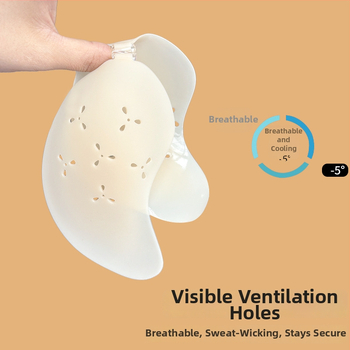 Silicone krūšu plāksteris mango formas, ultra plāns, elpojošs, neredzams, līgavas kleitai