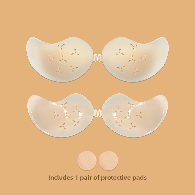 Silicone krūšu plāksteris mango formas, ultra plāns, elpojošs, neredzams, līgavas kleitai