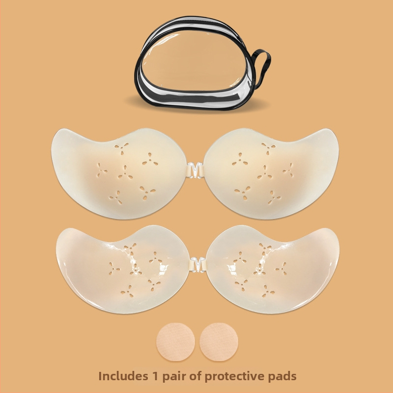 Silicone krūšu plāksteris mango formas, ultra plāns, elpojošs, neredzams, līgavas kleitai