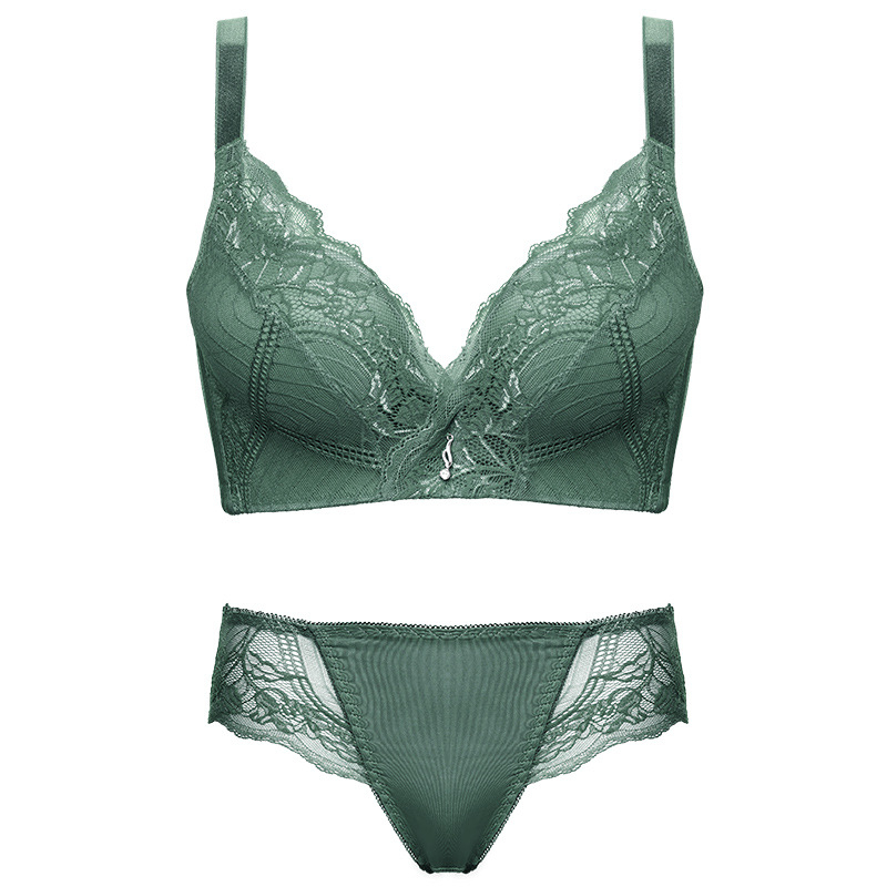 Pleasant Besprijekoran kjipkasti set grudnjaka, košarica 3/4, oblikovane košarice s gornjim tankim i donjim debelim slojem, podesive dvostruke naramenice, skupljanje, materijal: najlon