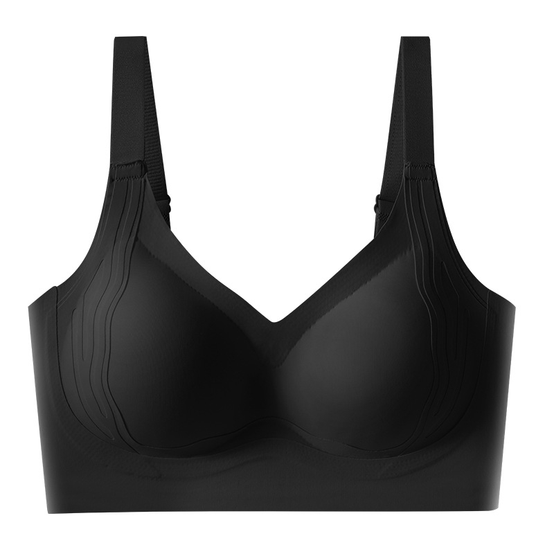 Elpojošs bezšuvju krūšturis bez stieples, 3/4 kauss, mīksti formēti kausi no sūklīša, sānu krūšu savākšana, muguras veidošana