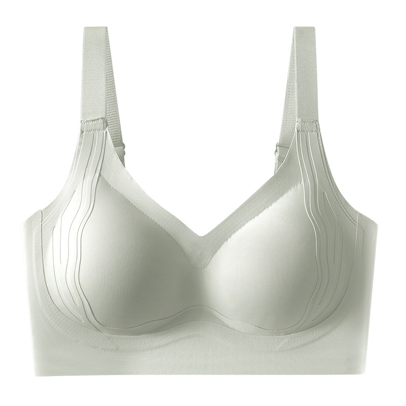 Elpojošs bezšuvju krūšturis bez stieples, 3/4 kauss, mīksti formēti kausi no sūklīša, sānu krūšu savākšana, muguras veidošana