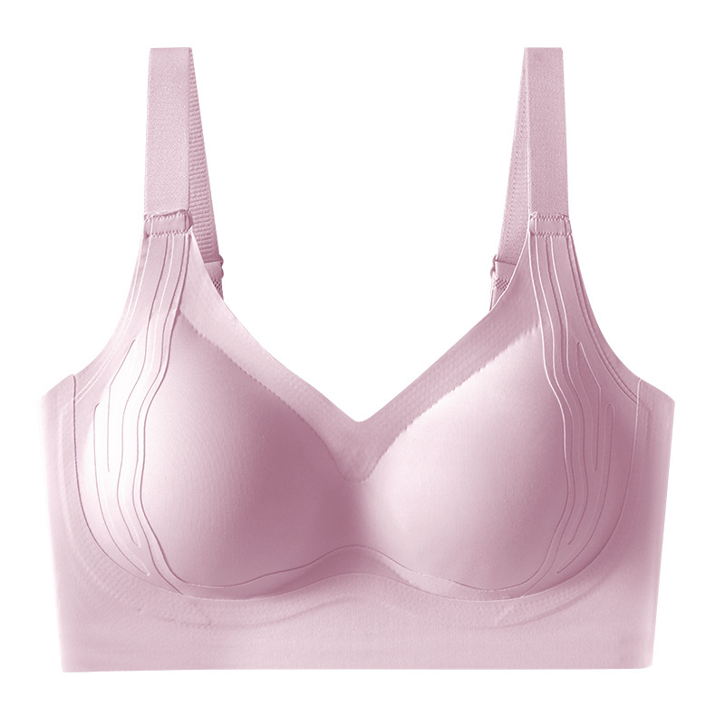 Elpojošs bezšuvju krūšturis bez stieples, 3/4 kauss, mīksti formēti kausi no sūklīša, sānu krūšu savākšana, muguras veidošana