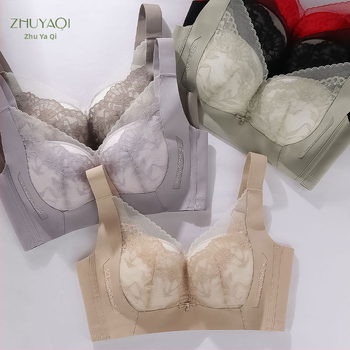 Push-Up krūšturis, 3/4 kauss, elpojošs modal, mežģīne, bezvadu