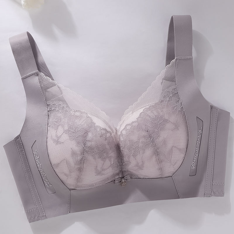 Push-Up krūšturis, 3/4 kauss, elpojošs modal, mežģīne, bezvadu