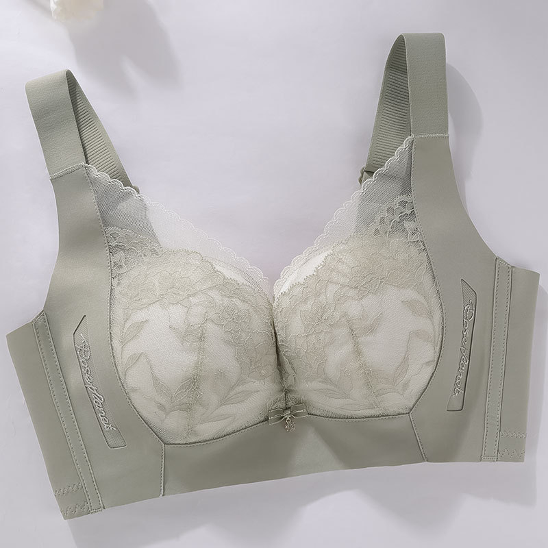 Push-Up krūšturis, 3/4 kauss, elpojošs modal, mežģīne, bezvadu