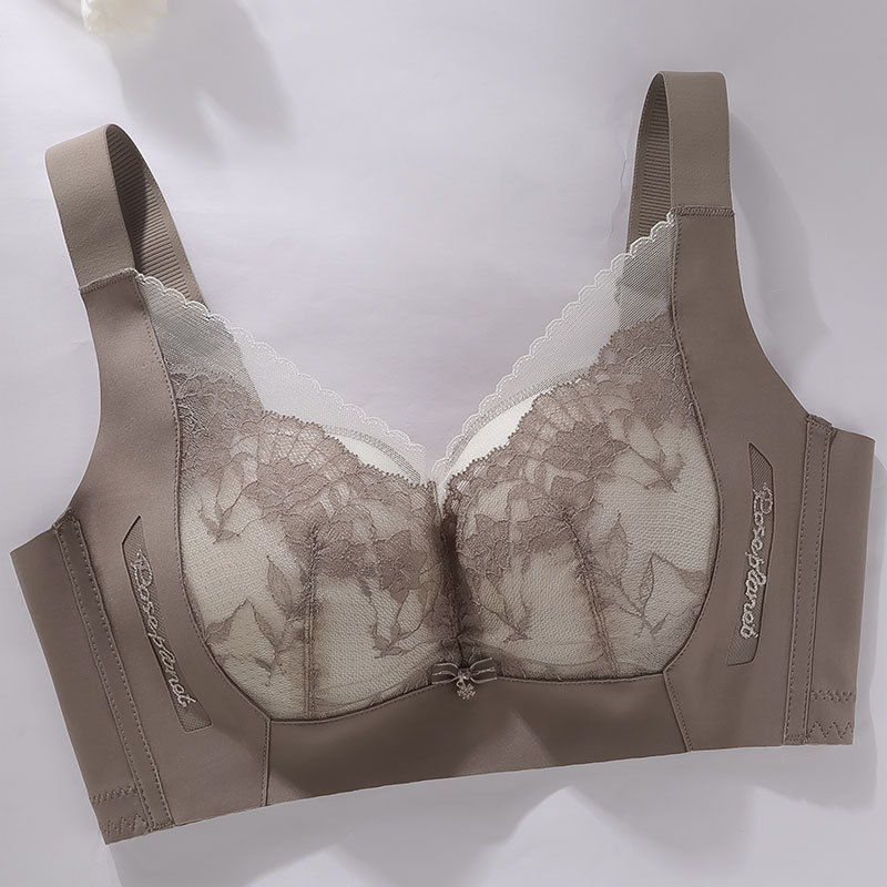 Push-Up krūšturis, 3/4 kauss, elpojošs modal, mežģīne, bezvadu