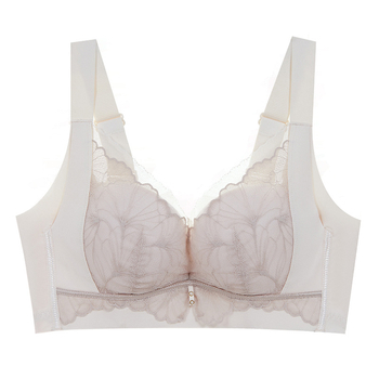 Bezzari krūšturis ar caurspīdīgiem kausiem, ādai draudzīgs komforts, viegls pacēlums, 3/4 kauss