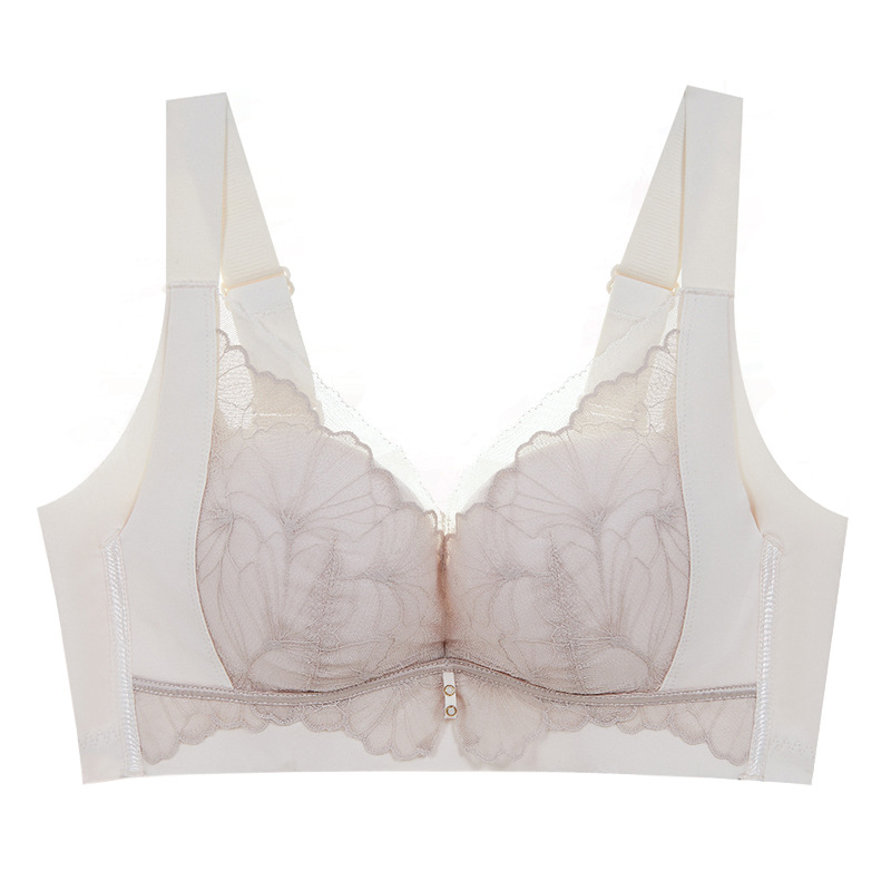 Bezzari krūšturis ar caurspīdīgiem kausiem, ādai draudzīgs komforts, viegls pacēlums, 3/4 kauss