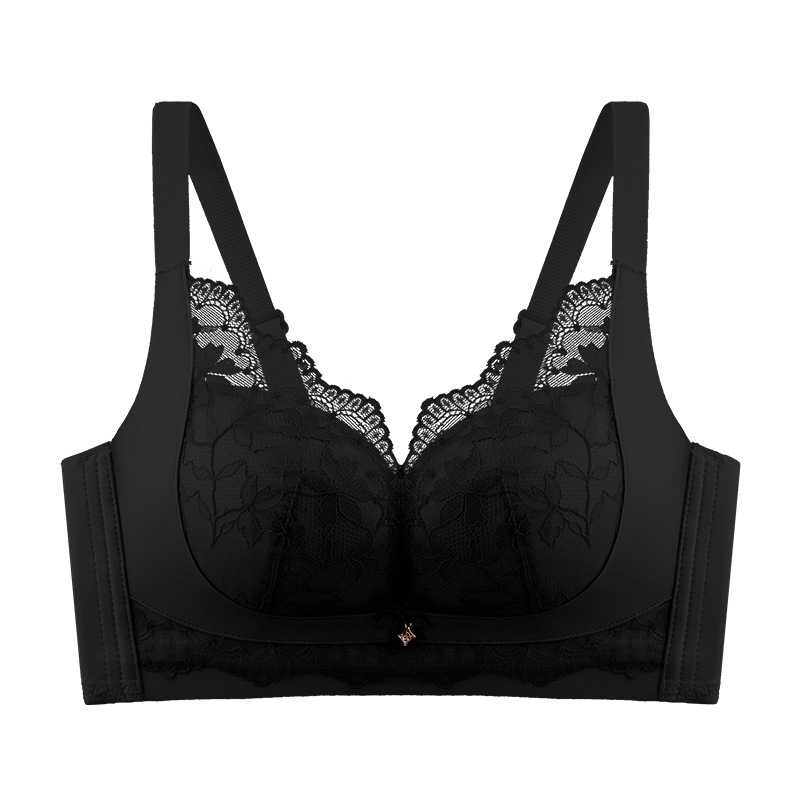 Mežģīņu Push-Up krūšturis ar 3D kausiem, bez sānu kauliņiem; materiāls neilons, pildviela poliesters; kauss vidējāsformas; mugurējā aizdare ar četriem sprādžām; elpojošs, ērts