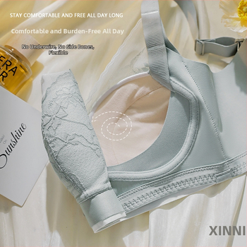 Nailona krūšturis ar modalas pildījumu (90–95%), 3/4 kauss, augšdaļa plāna, apakšdaļa bieza, aizmugurē četrrindu āķu aizdare.