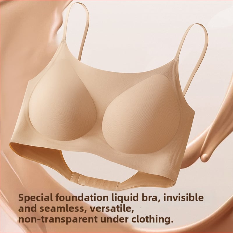 Bezšuvju neizskatīgs krūšturis no neilona, pildītas kauss, regulējamas siksnas ar mežģīnēm, aizmugurējs sprādze vienā rindā, ērtā forma