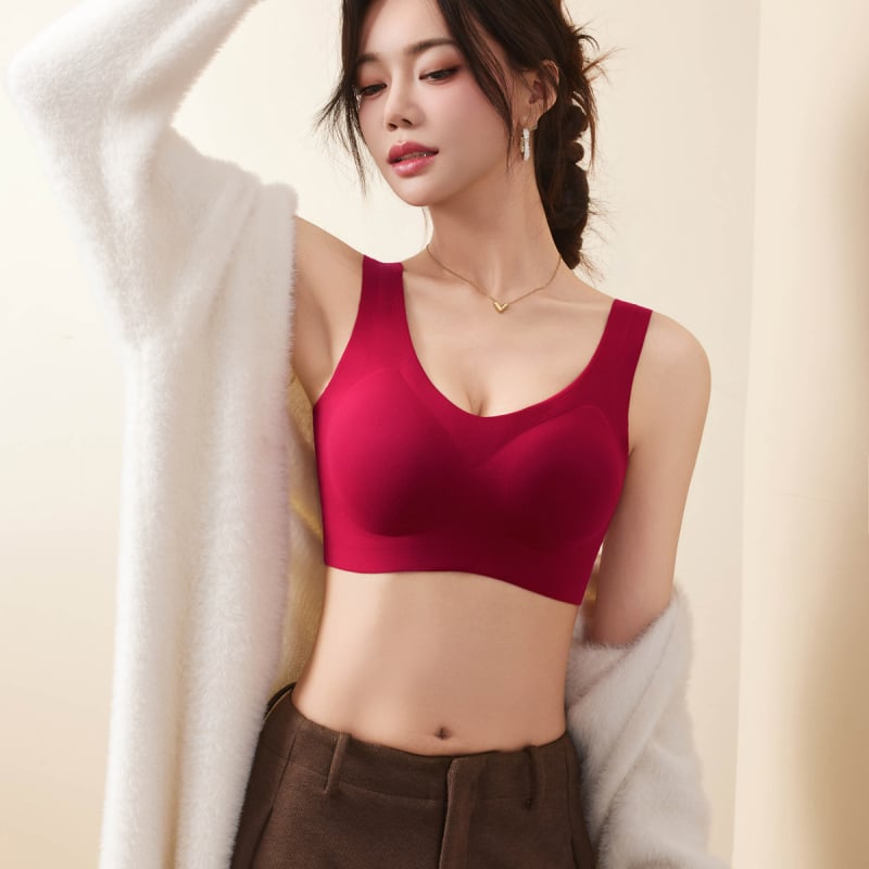 Sieviešu neilona sporta krūšturis bez šuvēm, ar fiksētām siksnām, pilna kauss, visām sezonām