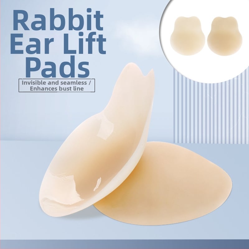 Silikona krūšu plāksteris ar zaķa ausu formā – nemanāms, atkārtoti lietojams, plāns, pacēlums