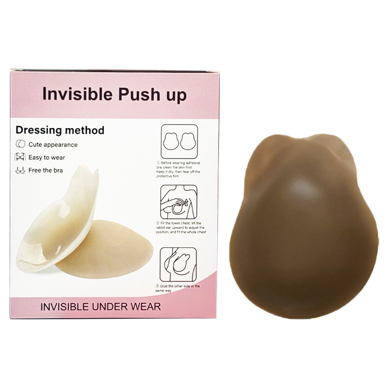 Silikona krūšu plāksteris ar zaķa ausu formā – nemanāms, atkārtoti lietojams, plāns, pacēlums