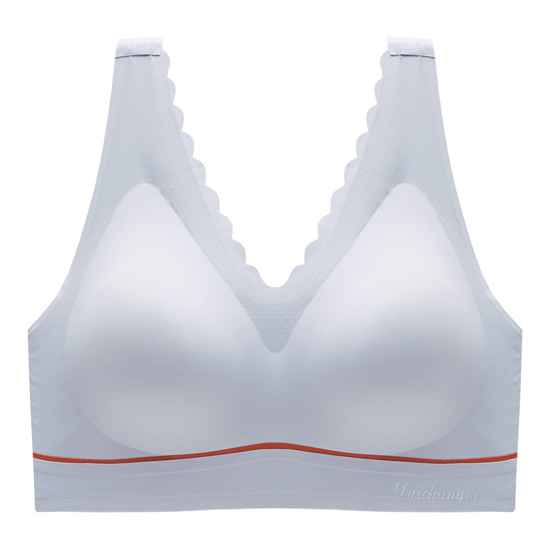 Traadita rinnahoidja täis koppidega, ilma õmblusteta, sportlik vest-stiil koos fikseeritud kahekordsete rihmadega, 70–80% nailon, ilma terasrõngata