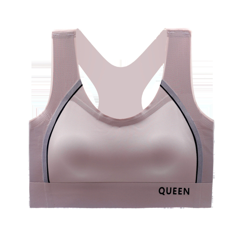 Juhtmevaba sportlik rinnahoidja täis kupu, õmblusteta, hingav, selja kujundav, õhukesed vormitud kausid