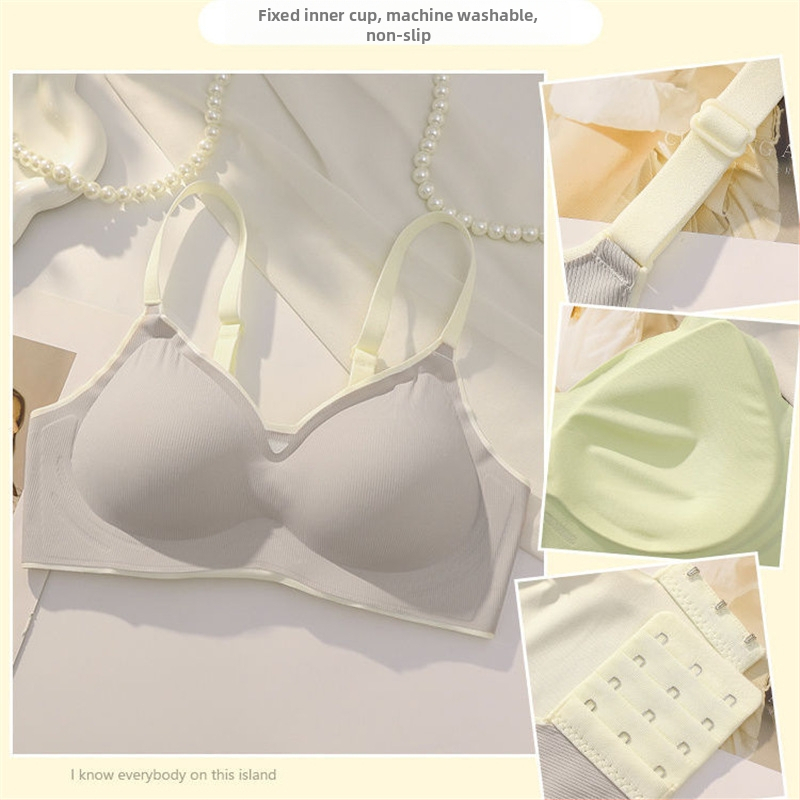 Bešuvine rinnahoidja nailonist, 3/4 kauss, ilma terasrõngast, fikseeritud topeltrihmad, tagant kolm konksu rida (Nailon; 3/4 kauss; ilma terasrõngast; fikseeritud topeltrihmad; tagant kolm konksu rida)