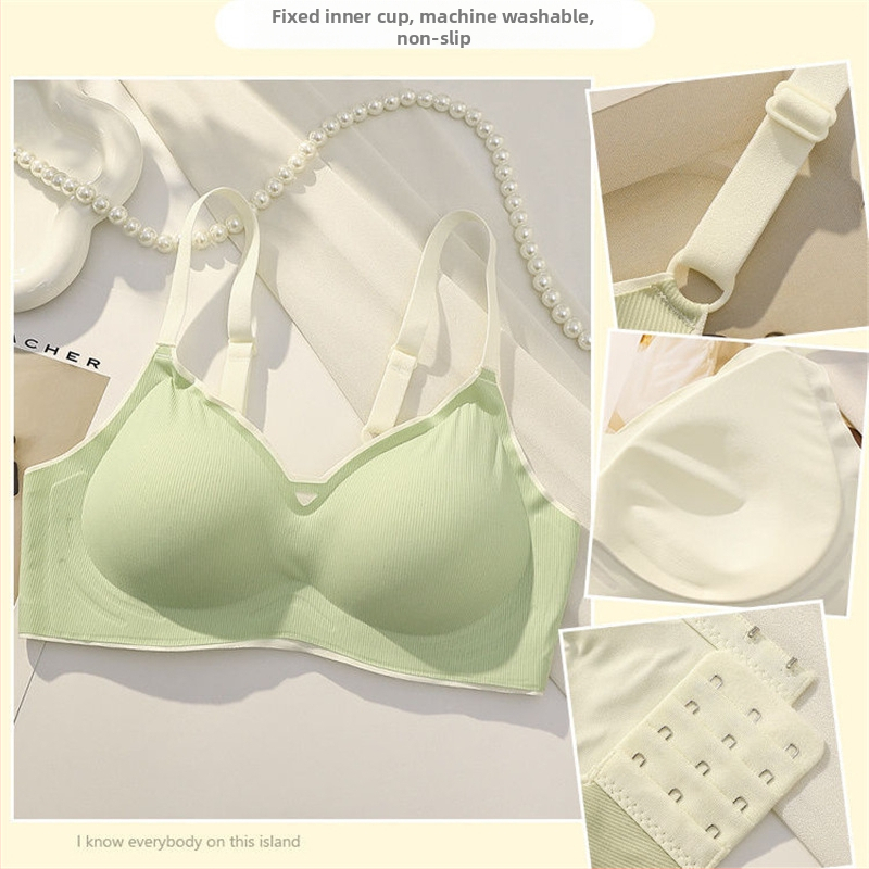 Bešuvine rinnahoidja nailonist, 3/4 kauss, ilma terasrõngast, fikseeritud topeltrihmad, tagant kolm konksu rida (Nailon; 3/4 kauss; ilma terasrõngast; fikseeritud topeltrihmad; tagant kolm konksu rida)