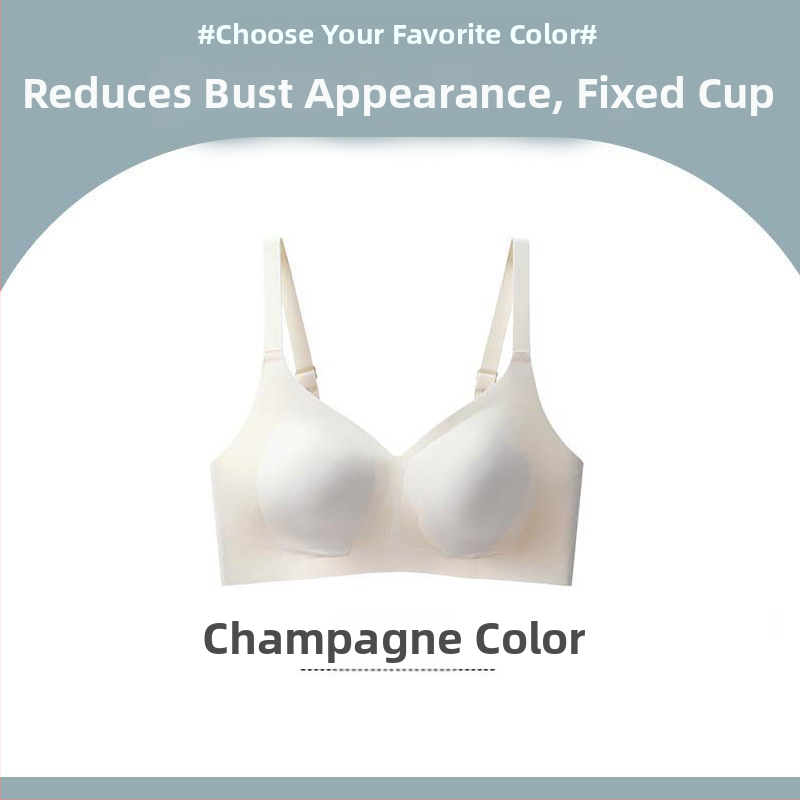 Sutien fără cusături pentru bust mare — fără sârmă, susținere, anti-cădere, cupe turnate ultra-subțiri, bretele reglabile